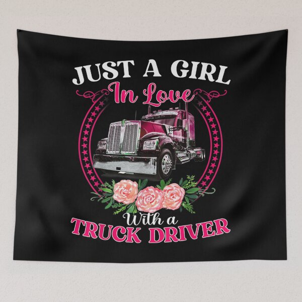 Item preview, Trucker Lover Just A Girl In Loves With A Truck Driver designed and sold by idabry.