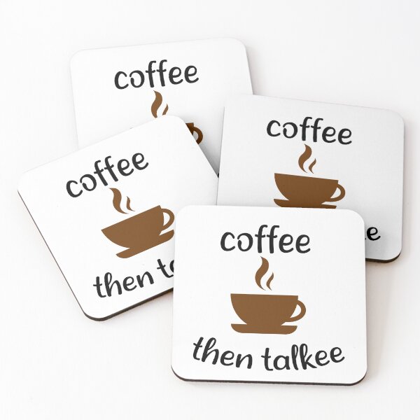 Item preview, coffee then talkee : Gift for coffee lovers , Gift for mom, Gift for friend designed and sold by Mehdi Art.