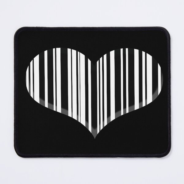 Item preview, barcode in the form of a heart, sticker print on a T-shirt designed and sold by vilma3000.