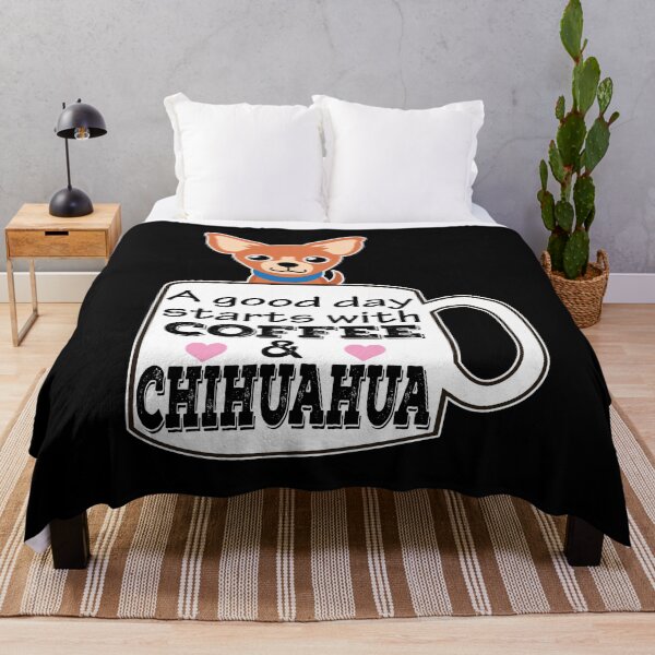 Item preview, a good day starts with coffee and chihuahua, cute chihuahua lover designed and sold by alaechamlal.