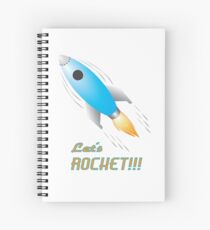 Lets Rocket Spiral Notebook