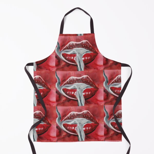 Item preview, Labios rojos brillantes para fumar designed and sold by ARTBYSIMONAGAB.