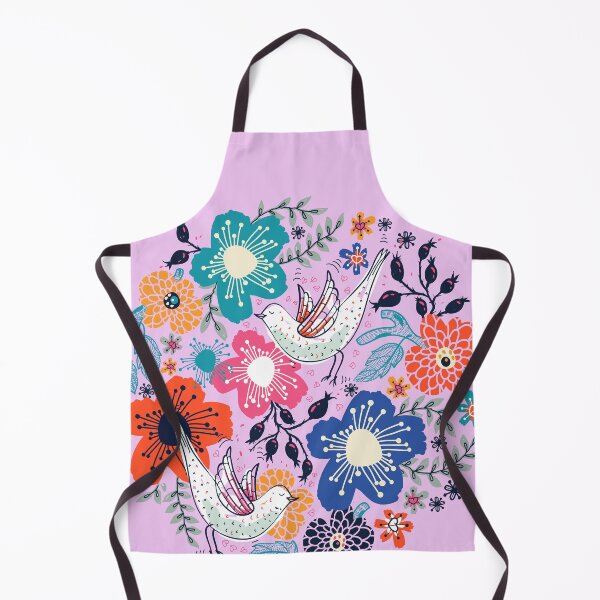 Item preview, Colorful flowers and birds-Floral design designed and sold by medoutfits.