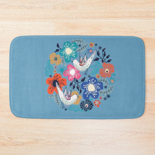 Item preview, Colorful flowers and birds-Floral design designed and sold by medoutfits.
