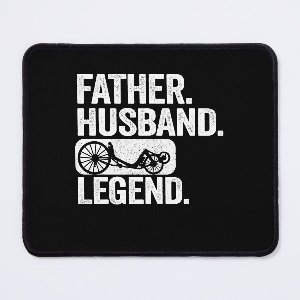 Item preview, Father Husband Recumbent Legend Funny Recumbent Bike designed and sold by Stronzi.