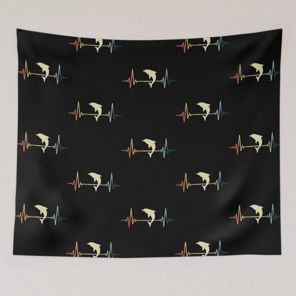 Item preview, Dolphin Heartbeat Vintage designed and sold by NgocLanDesign.