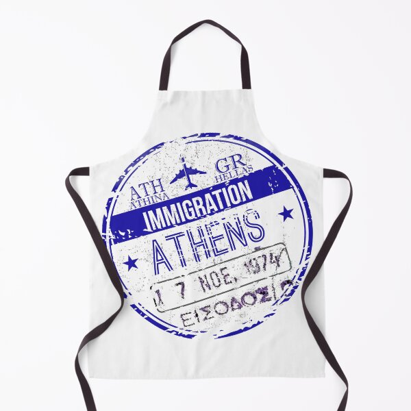 Item preview, Athens Greece Immigration Stamp designed and sold by Yiorgos Designs.