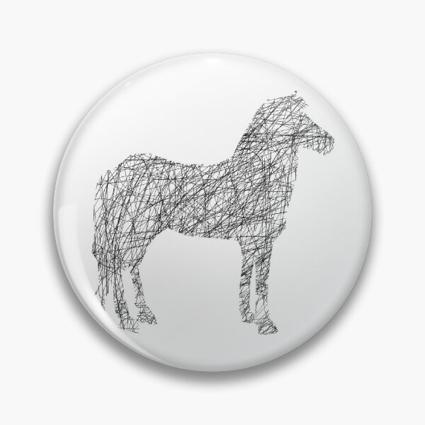 Item preview, Simple Horse Shape Art designed and sold by Heaven-Studio.