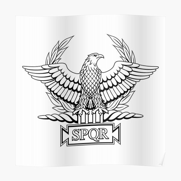 Póster «Águila romana SPQR .R.» de klauskinski | Redbubble