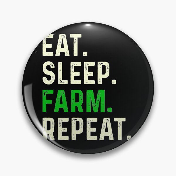 Item preview, eat sleep farm repeat farm lovers quote designed and sold by Hartics.