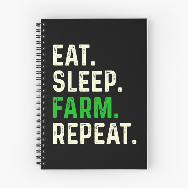 Item preview, eat sleep farm repeat farm lovers quote designed and sold by Hartics.