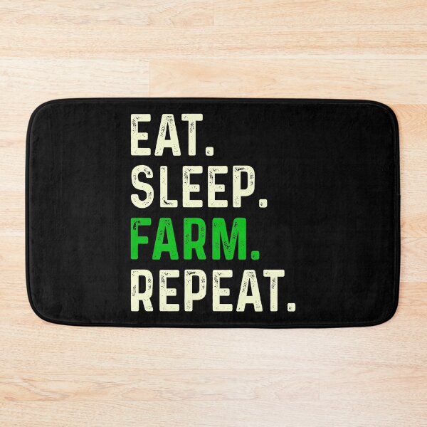 Item preview, eat sleep farm repeat farm lovers quote designed and sold by Hartics.