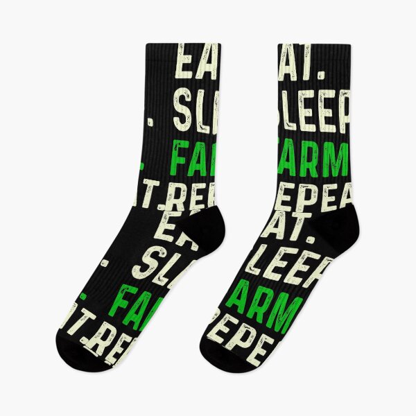 Item preview, eat sleep farm repeat farm lovers quote designed and sold by Hartics.