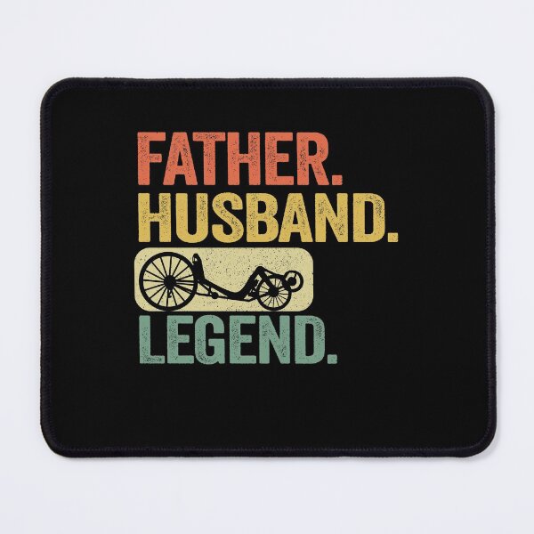 Item preview, Father Husband Recumbent Legend Funny Recumbent Bike designed and sold by Stronzi.