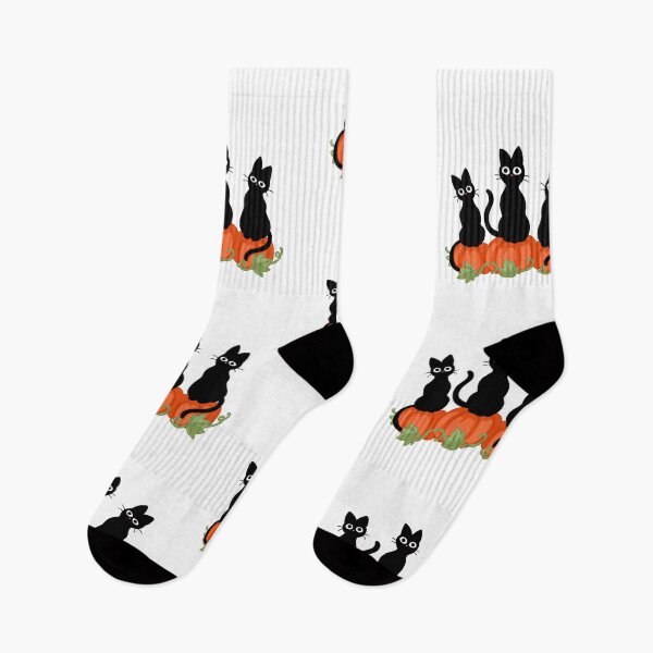 Item preview, 3 Black Cats - Halloween Black Cats Sitting on Pumpkins designed and sold by Jieul.