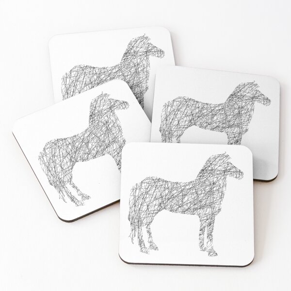 Item preview, Simple Horse Shape Art designed and sold by Heaven-Studio.