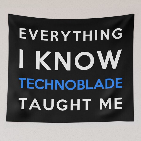 Item preview, Everything I know - Technoblade designed and sold by 2Girls1Shirt.