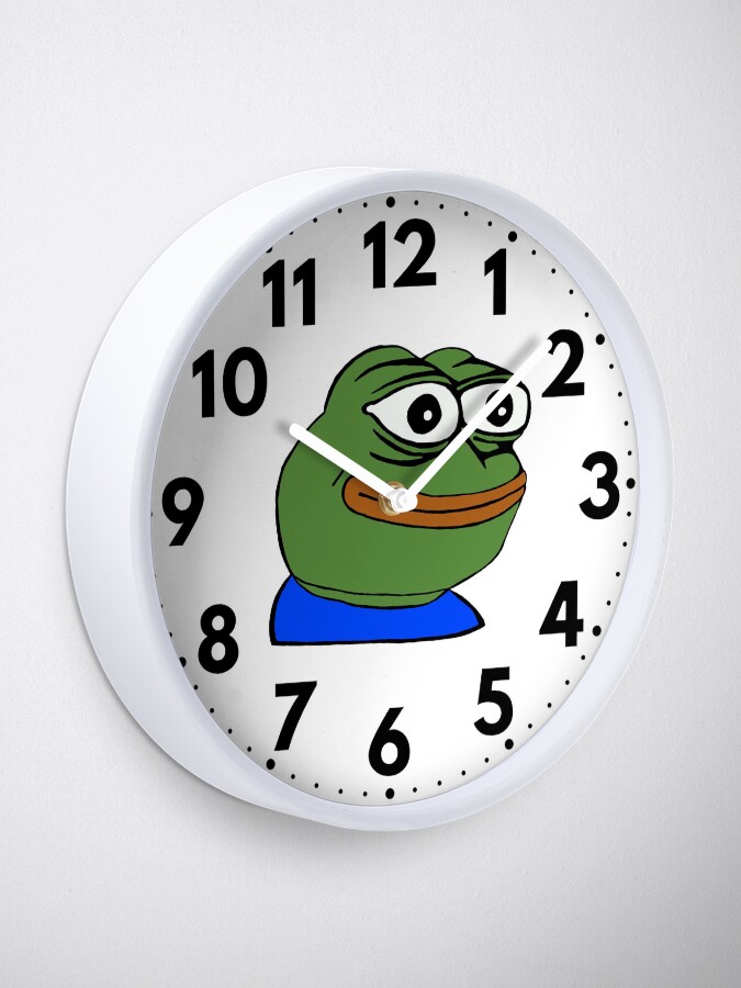 Pepega High Quality Emote Clock for Sale by OldDannyBrown