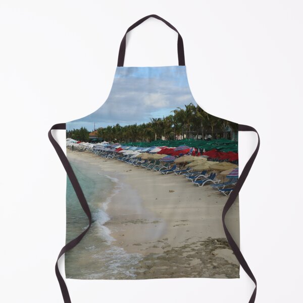 Item preview, Vacation, Caribbean, Island, Grand Turk, Beach, Parasols, Beach Chairs, Colorful, Photography, BebiCervin designed and sold by BebiCervin.
