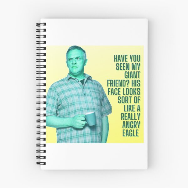 Artikelvorschau, Kuckuck, Ken "Giant Friend, Angry Eagle" Greg Davies Grün und Gelb entworfen und verkauft von laurabwrites.