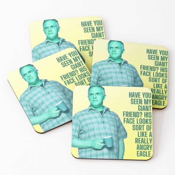 Item preview, Cuckoo, Ken "Giant Friend, Angry Eagle" Greg Davies Green and Yellow designed and sold by laurabwrites.