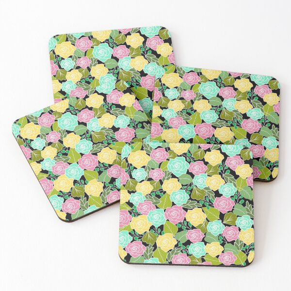 Item preview, colorful seamless rose pattern designed and sold by smokin-prints.