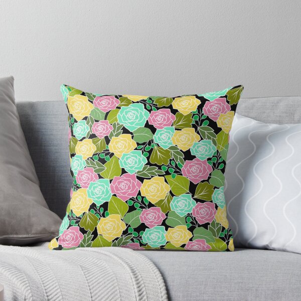 Item preview, colorful seamless rose pattern designed and sold by smokin-prints.