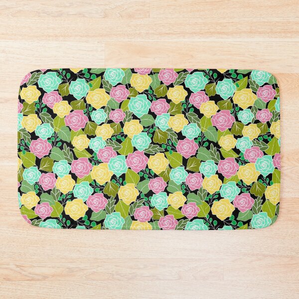 Item preview, colorful seamless rose pattern designed and sold by smokin-prints.