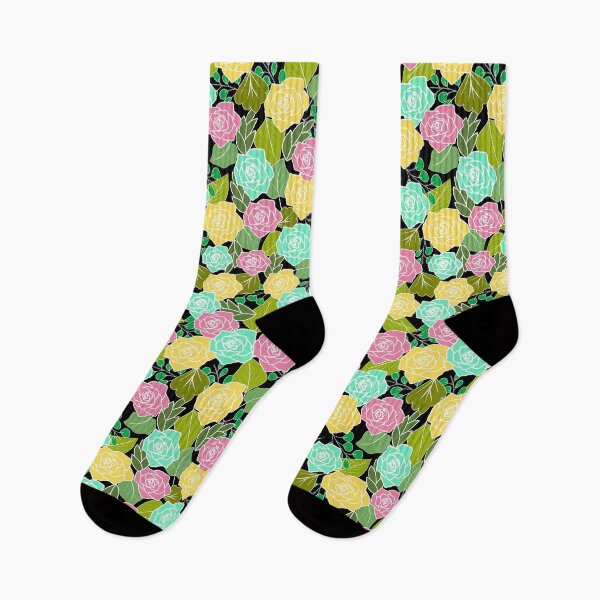 Item preview, colorful seamless rose pattern designed and sold by smokin-prints.