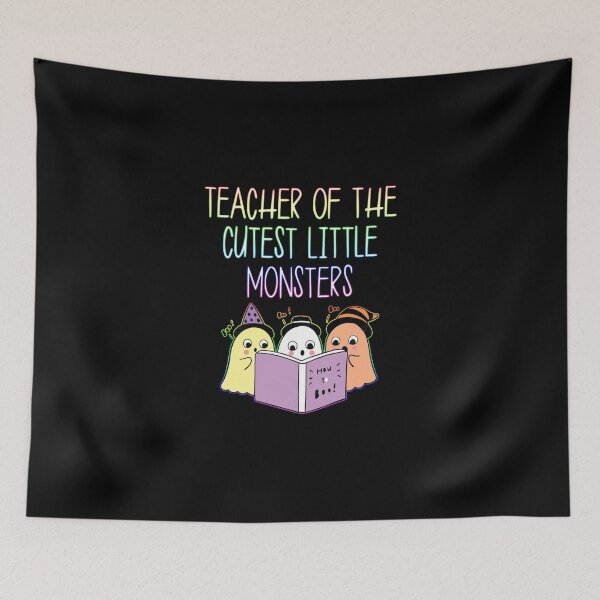 Item preview, cute boo halloween fall autumn funny sarcastic saying offended Teacher of the Cutest little monsters cute halloween teacher Meme Gift for Best Friend boyfriend girlfriend designed and sold by joygift369.