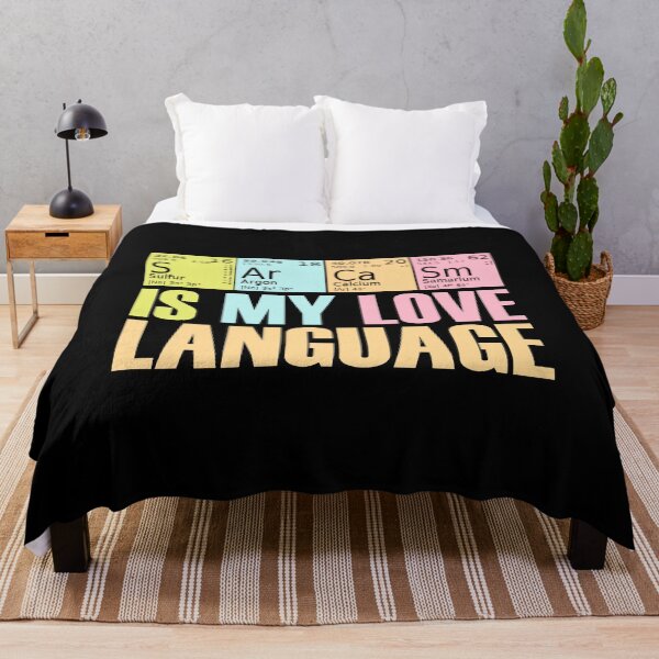 Item preview, Sarcasm Is My Love Language Periodic Table Funny Sarcastic Quotes designed and sold by odrito.