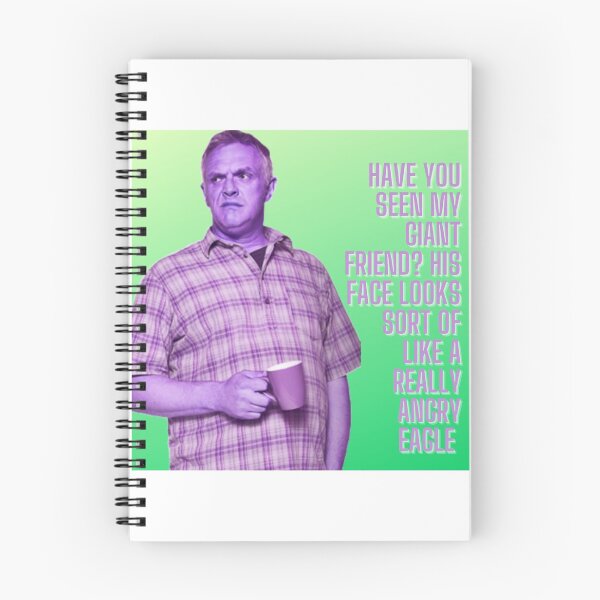 Artikelvorschau, Kuckuck, Ken "Giant Friend, Angry Eagle" Greg Davies Grün und Lila entworfen und verkauft von laurabwrites.
