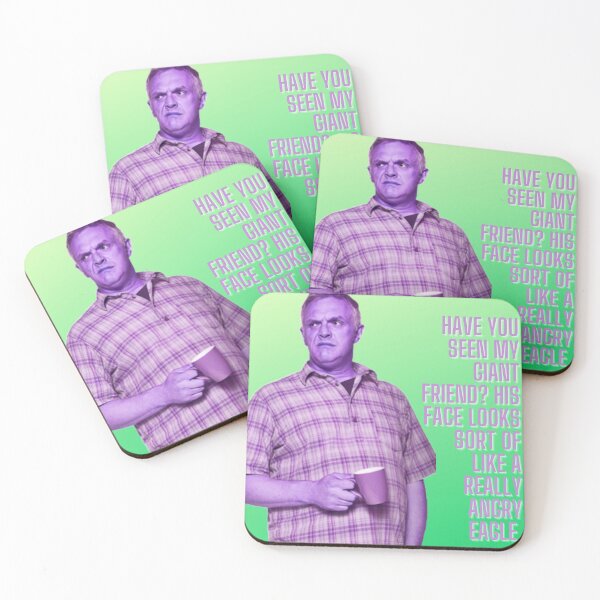 Item preview, Cuckoo, Ken "Giant Friend, Angry Eagle" Greg Davies Green and Purple designed and sold by laurabwrites.