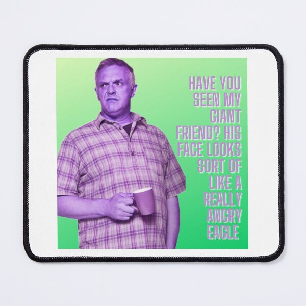 Item preview, Cuckoo, Ken "Giant Friend, Angry Eagle" Greg Davies Green and Purple designed and sold by laurabwrites.