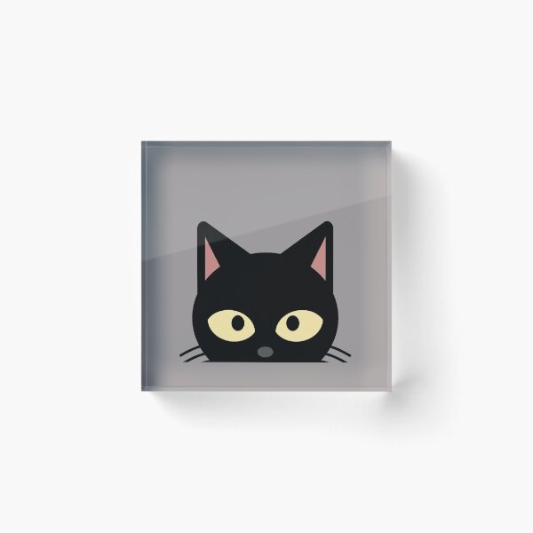 Item preview, Black Cat Peeking designed and sold by DiensDesign.