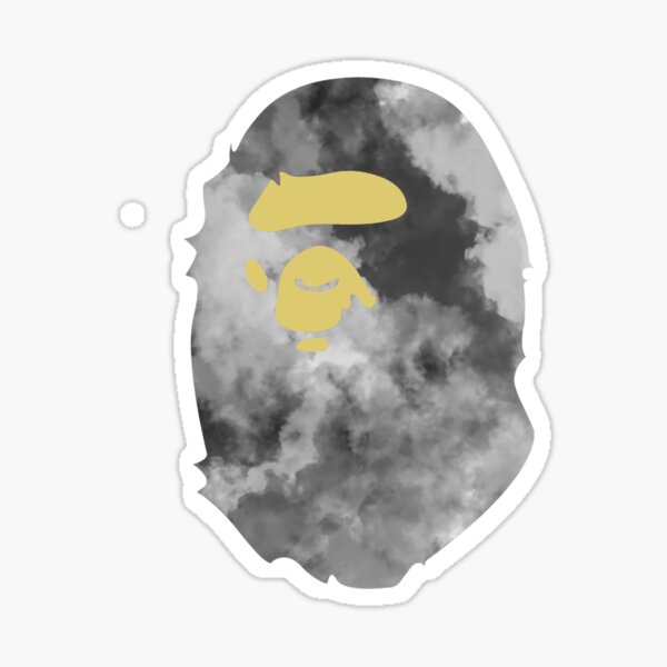 CLOUD BAPE APE Sticker