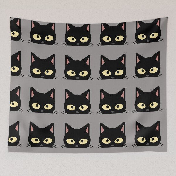 Item preview, Black Cat Peeking designed and sold by DiensDesign.