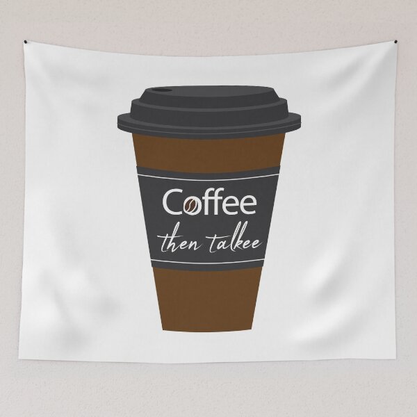 Item preview, coffee then talkee : Gift for coffee lovers , Gift for mom, Gift for friend designed and sold by Mehdi Art.