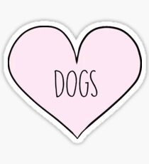 Heart dogs Sticker