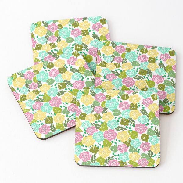 Item preview, Colorful rose seamless floral pattern designed and sold by smokin-prints.