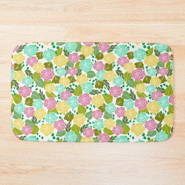 Item preview, Colorful rose seamless floral pattern designed and sold by smokin-prints.