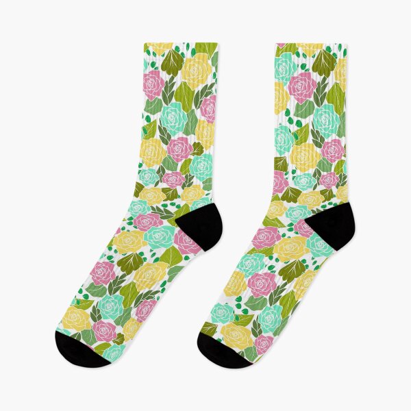 Item preview, Colorful rose seamless floral pattern designed and sold by smokin-prints.