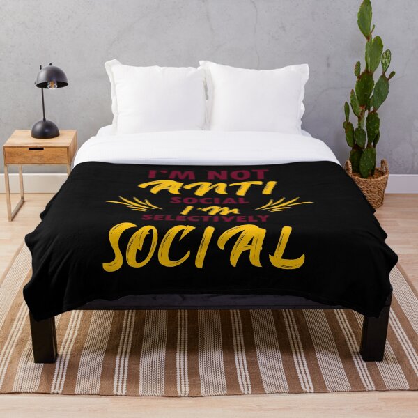 Item preview, NO SOY ANTI SOCIAL SOY SELECTIVAMENTE SOCIAL designed and sold by MOUHAMMADGAMIL.