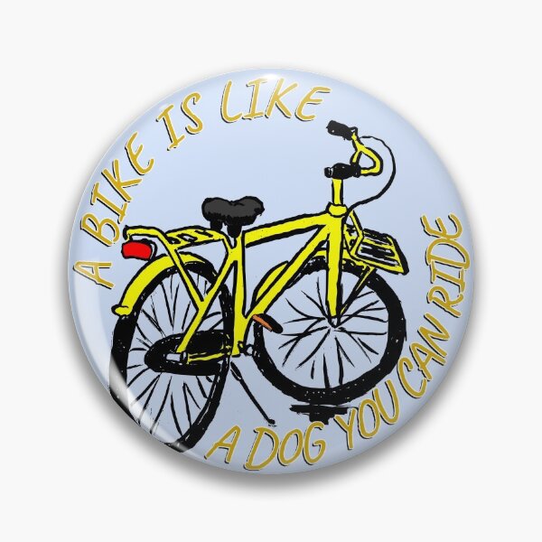 Item preview, A Bike Is Like A Dog You Can Ride (Yellow) designed and sold by inktrips.