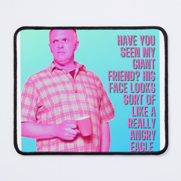 Item preview, Cuckoo, Ken "Giant Friend, Angry Eagle" Greg Davies Pink and Blue designed and sold by laurabwrites.