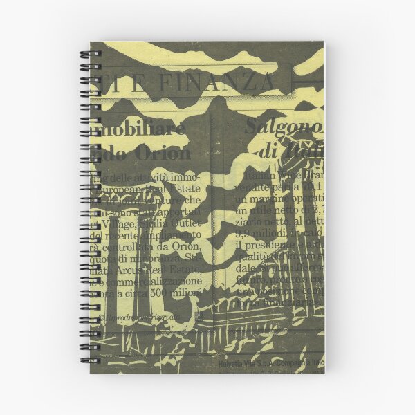 Item preview, The Forum, Roma on Yellow Italian Newsprint designed and sold by LymphomaLass.
