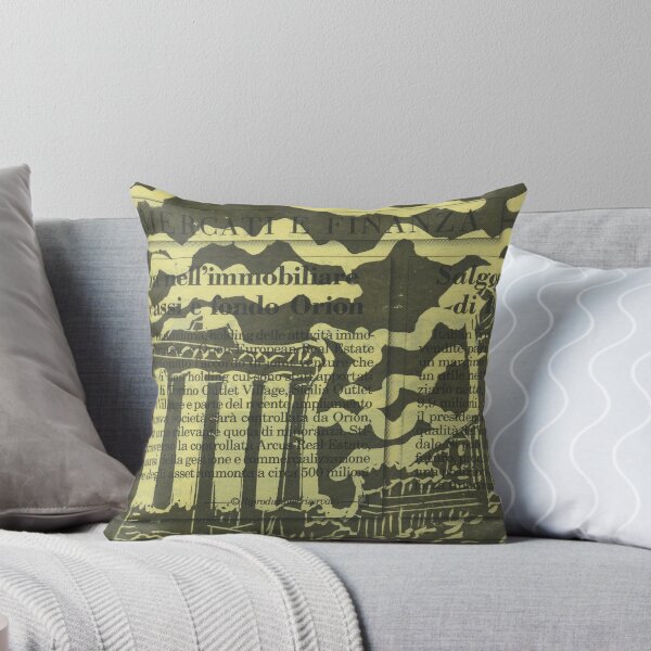 Item preview, The Forum, Roma on Yellow Italian Newsprint designed and sold by LymphomaLass.