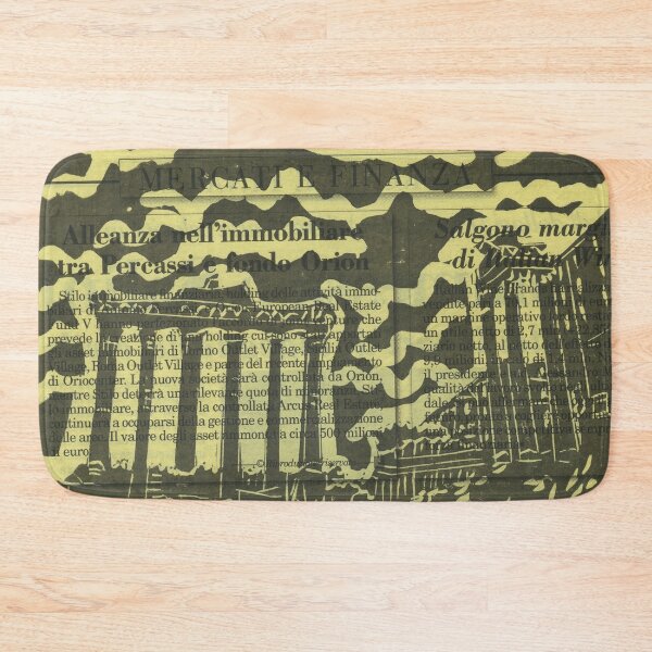 Item preview, The Forum, Roma on Yellow Italian Newsprint designed and sold by LymphomaLass.