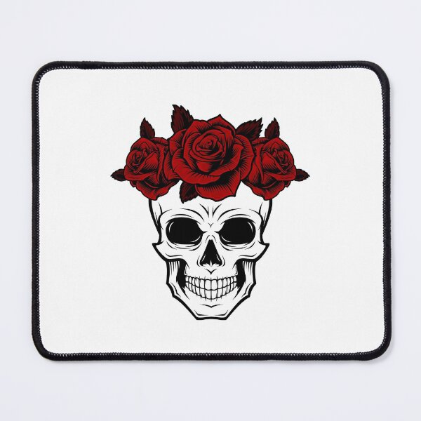 Item preview, Skull With Red Roses - Floral Skull designed and sold by thelustrous.