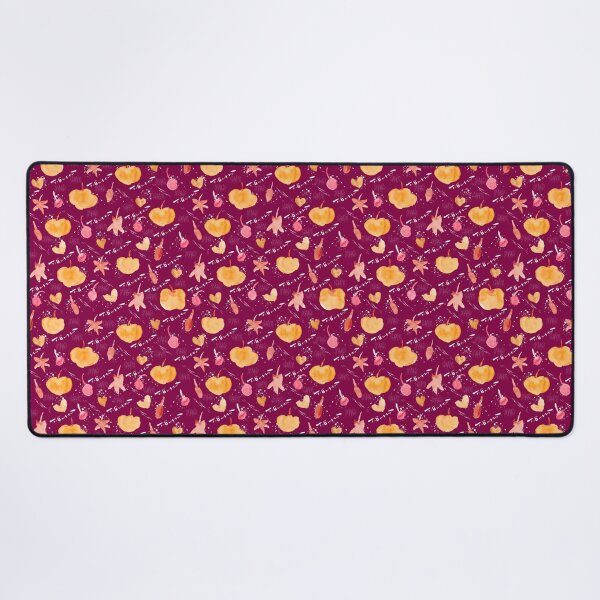 Item preview, Burgundy Watercolour Halloween Pumpkin Cherry Leaves designed and sold by Lozzie Eliza Designs.